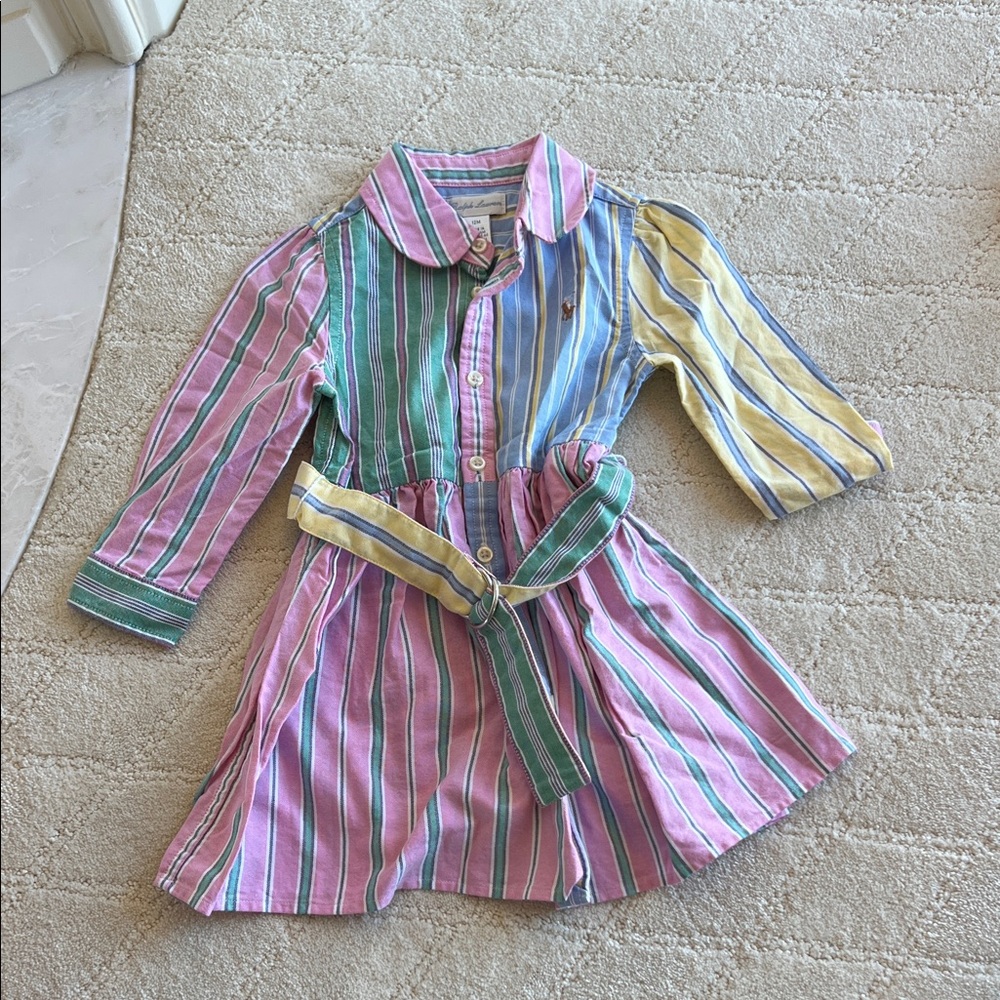 Ralph Lauren Multicolor Dress with Belt